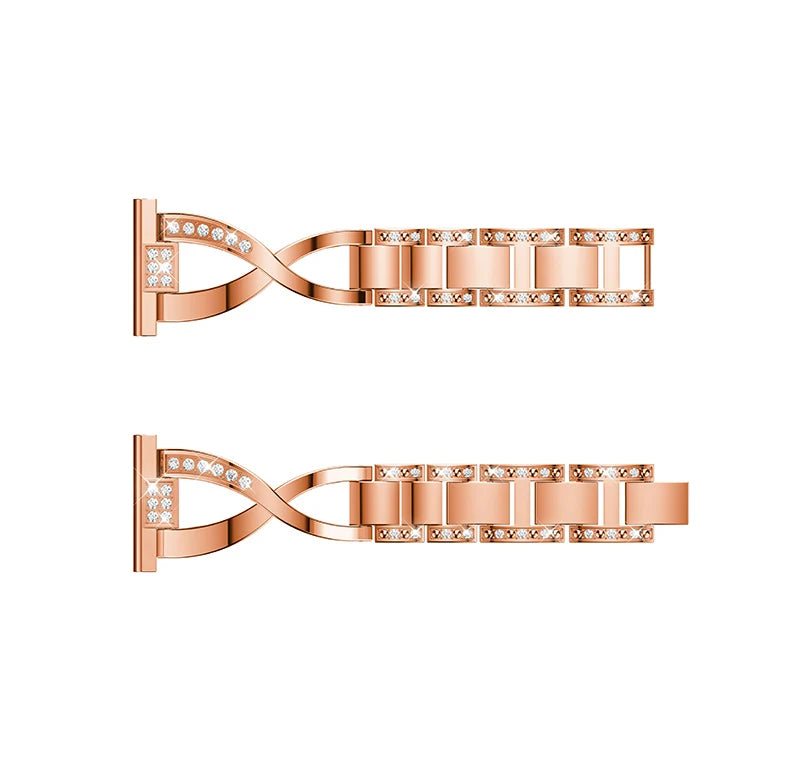 20mm 22mm Luxury Stainless steel Straps for samsung galaxy watch 3 41mm Rhinestone Band for samsung galaxy watch 3 45mm bracelet