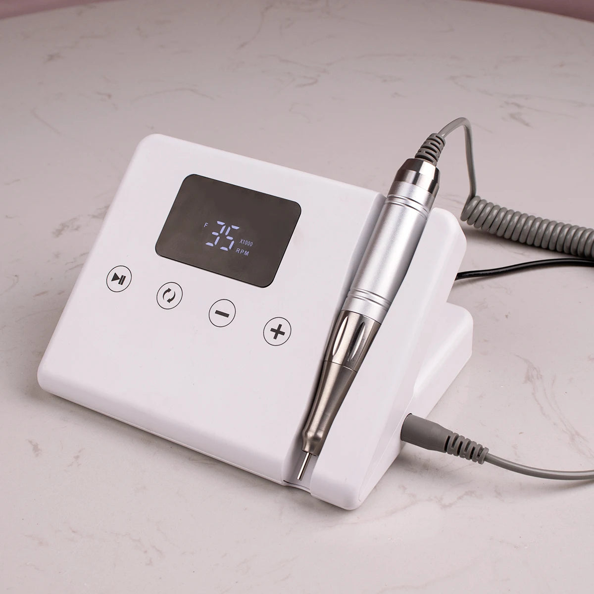 High Quality Professional High Torque 35000rpm Unique Telephone Design Desktop Use Coreless Motor Plug in Nail Drill Machine