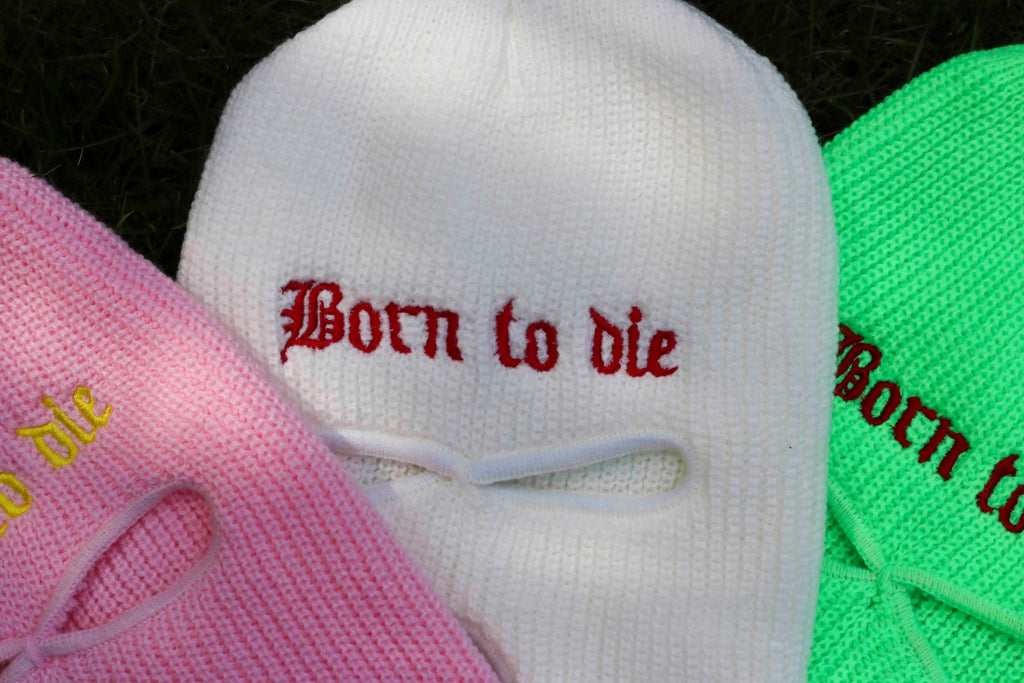 Embroidery Balaclava 3 Hole Full Face Mask Army Tactical Mask Ski Winter Hat Halloween Party Balaclava Cycling Hedging Cap