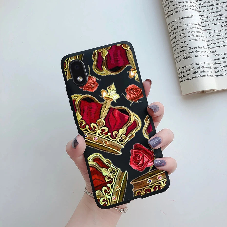 For Samsung Galaxy A01 core Cases Silicon Back Cover Soft Sunflower Phone Case For Samsung A01 core SM-A013 a 01 m01 Core Case