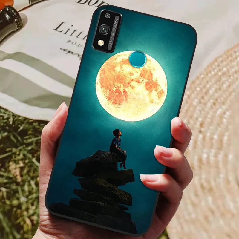 For Honor 9x lite Case Wolf Cartoon Silicon Soft TPU Back Cover For Huawei Honor 9X lite Phone Cases Honor9x Lite Fundas Coque