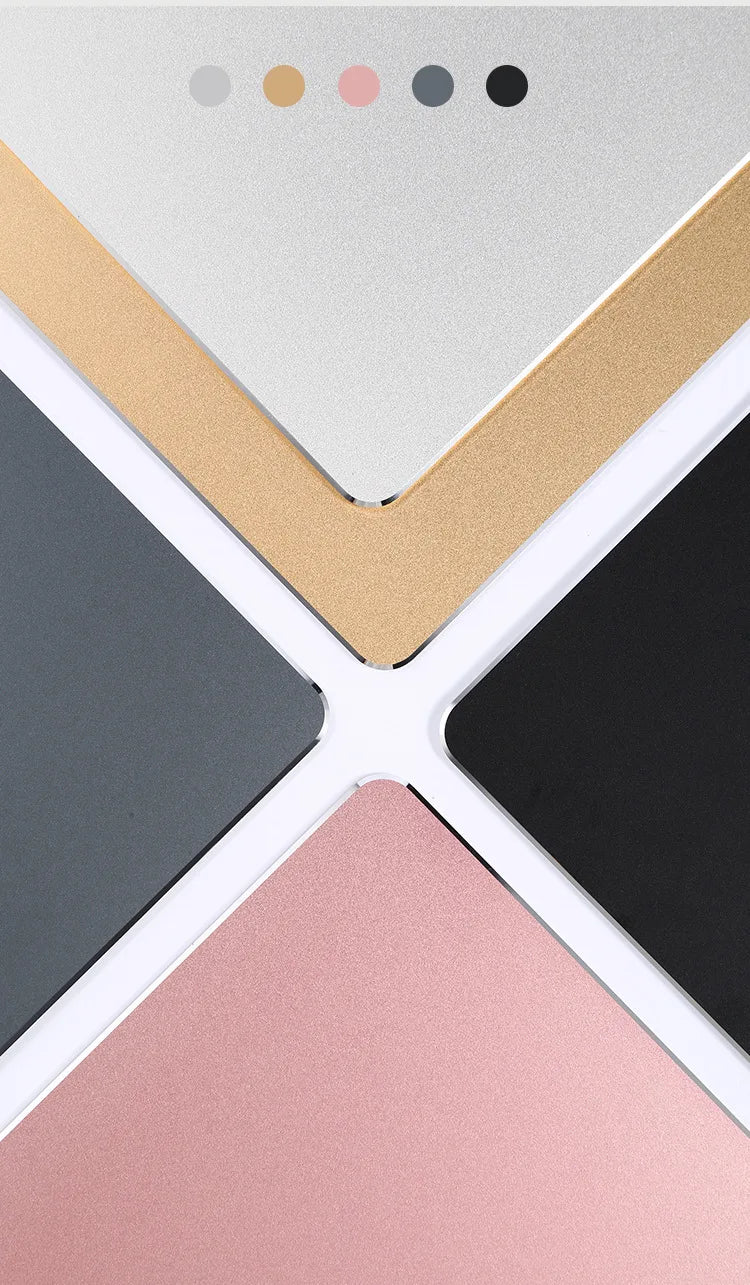 Aluminum Metal Mouse Pad Mat Hard Smooth Matte Thin Non-Slip Waterproof Fast and Accurate Control Mousepad for Office Home