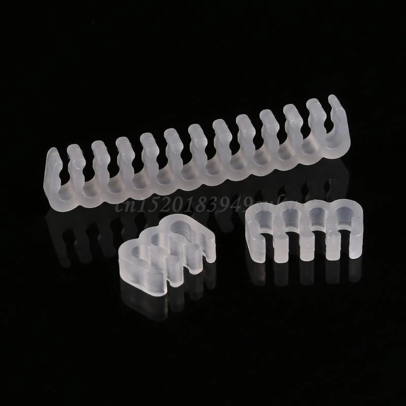 16Pcs/Set PP Cable Comb/Clamp/Clip/Organizer/Dresser for 2.5-3.2mm PC Power Cables Wiring 4/6/8/24 Pin Computer Cable Manager