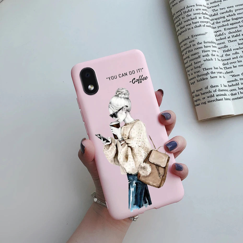 For Samsung Galaxy A01 core Cases Silicon Back Cover Soft Sunflower Phone Case For Samsung A01 core SM-A013 a 01 m01 Core Case