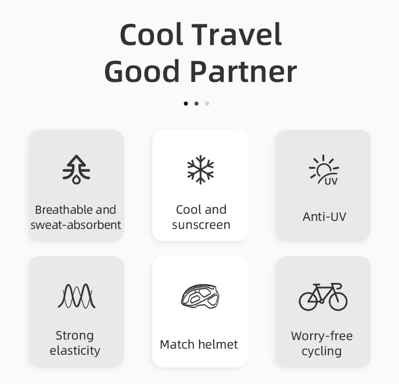 ROCKBROS Bicycle Face Masks Spring Summer Ice Silk Mask  Fishing Bandana Running Sport Bike Face Mask Sun Portection Hat
