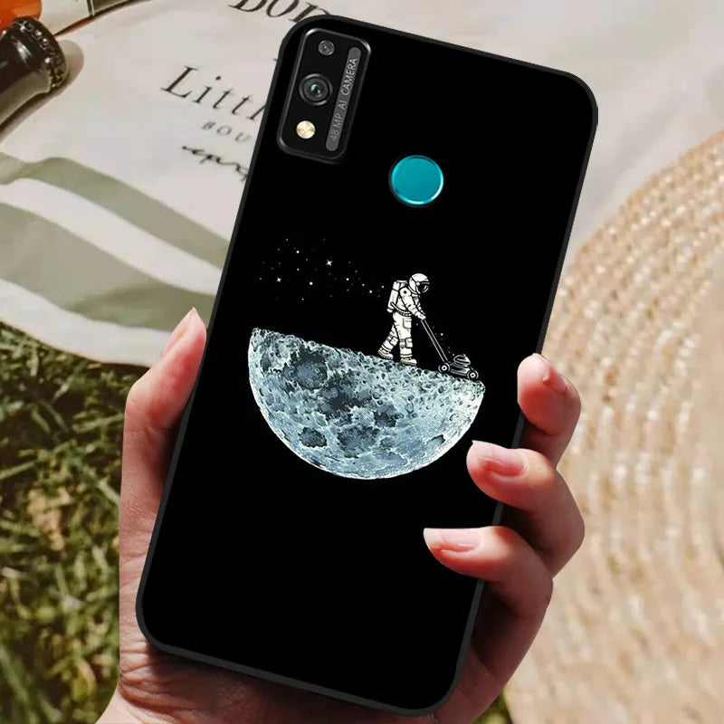 For Honor 9x lite Case Wolf Cartoon Silicon Soft TPU Back Cover For Huawei Honor 9X lite Phone Cases Honor9x Lite Fundas Coque