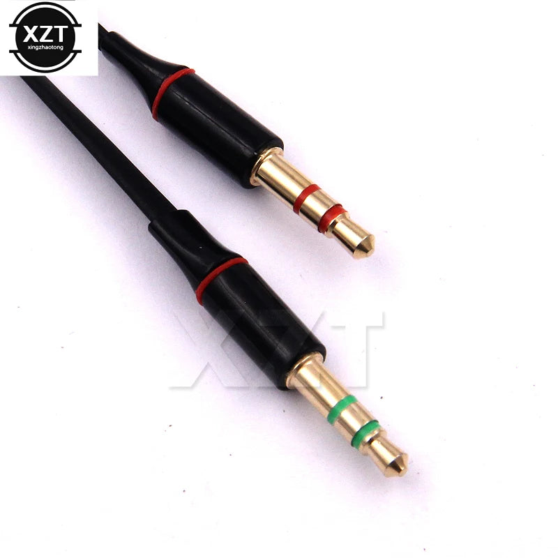3.5mm Headphone extension Cable Female to Dual Male Jack adapter mic Earphone Audio Splitter Connector Cord for phone Computer