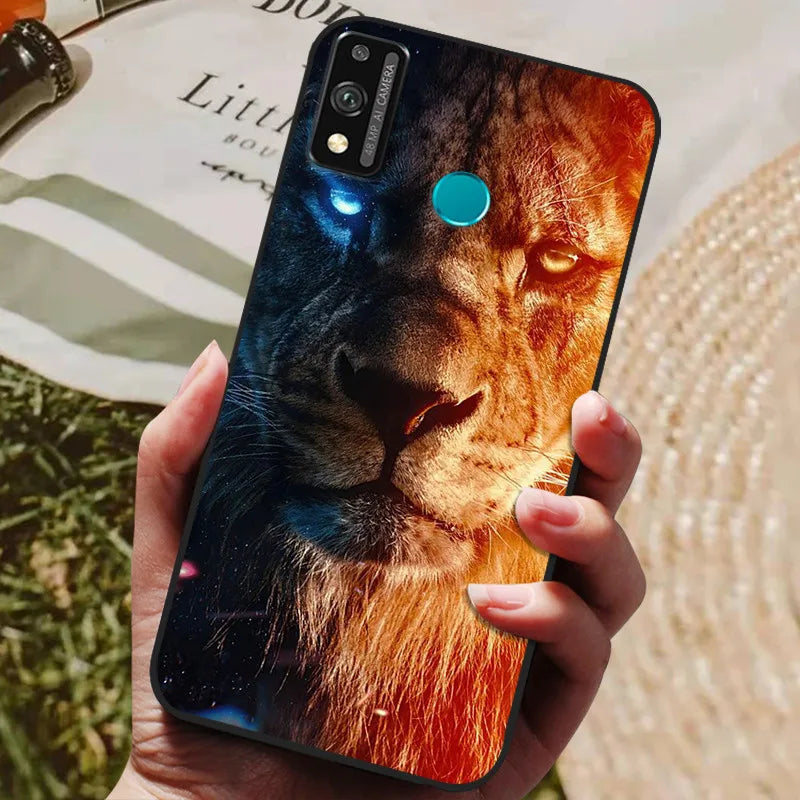 For Honor 9x lite Case Wolf Cartoon Silicon Soft TPU Back Cover For Huawei Honor 9X lite Phone Cases Honor9x Lite Fundas Coque