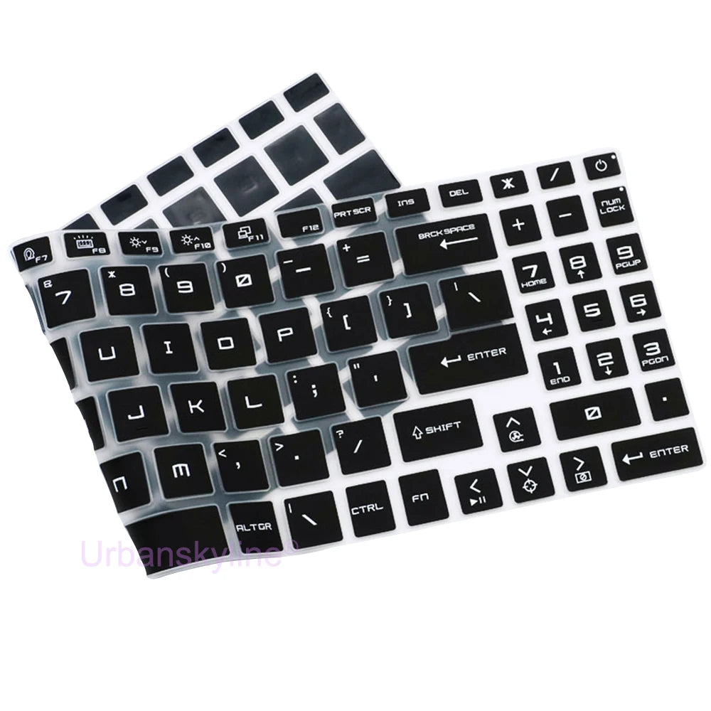 Keyboard Cover for MSI Sword 16 17 HX 15 15.6 17.3 B13V B14V A13U A13V A12V A12V Protector Skin Case Silicone 15.6 17.3