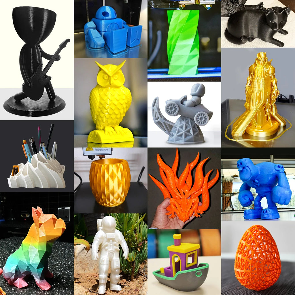 JAYO PETG/High Speed Matte PETG 3D Printing Filament 1.75MM Mix-Colors & No bubbles &Non-toxic For 3D Printer & Pen 3Rolls