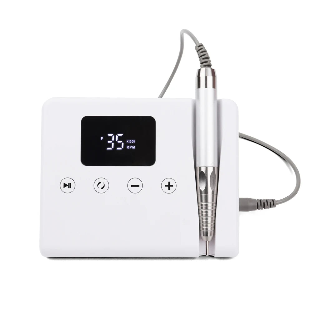 Plug in Desktop 85W Brushless Professional 35000rpm Unique Telephone Design Light Weight Salon Use Nail Drill with Touch Button