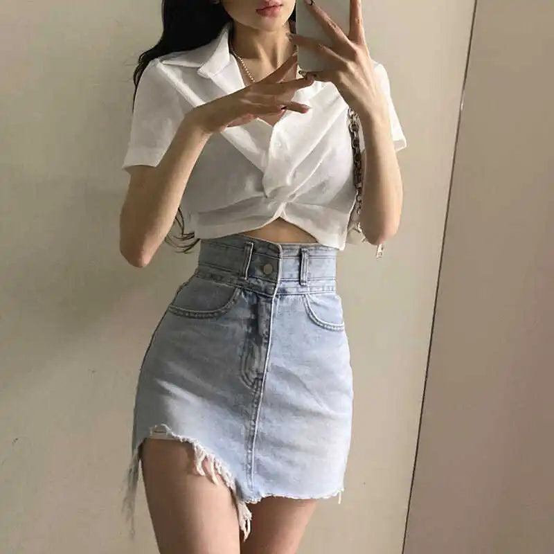 Blouses Women Turn-down Collar Casual Tender Ladies Female Elegant Girls Student Streetwear Fashion Ulzzang Stylish Blusas Top