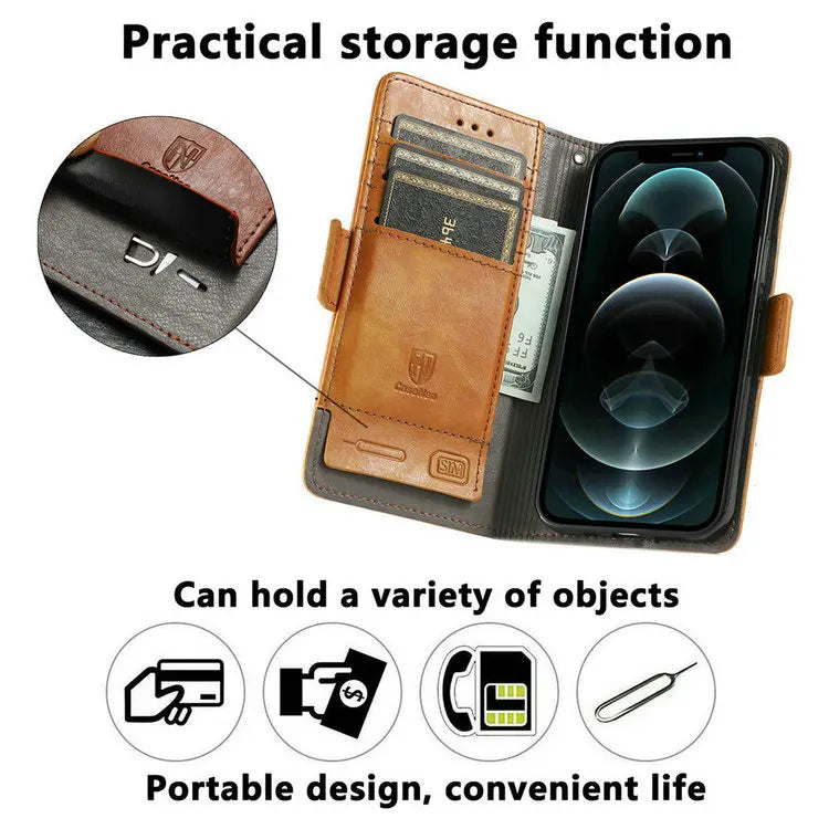 RFID Leather Flip Case for Realme 14 Pro Plus 5G Luxury Cover Magnet Book Capa Realme 15 14T 13 12 Plus Realme12 X Wallet Funda
