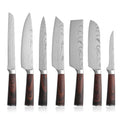 Best Product Super Sharp Stainless Steels 7 Pieces Meat Cleaver Chef Santoku Knife Japanese Kitchen Knife Set