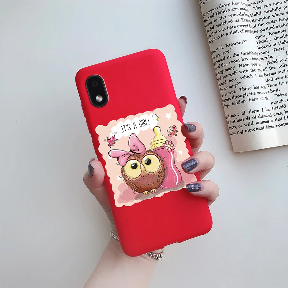 For Samsung Galaxy A01 core Cases Silicon Back Cover Soft Sunflower Phone Case For Samsung A01 core SM-A013 a 01 m01 Core Case