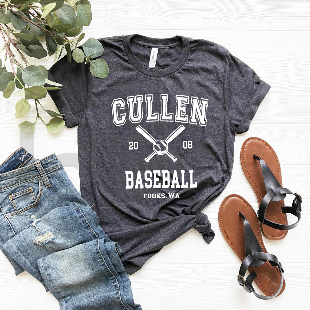 Twilight T Shirt Forks T-shirt Cullen Baseball Shirt Unisex Women Men Tshirts Graphic Tee Streetwear Women Top Crewneck Tshirts