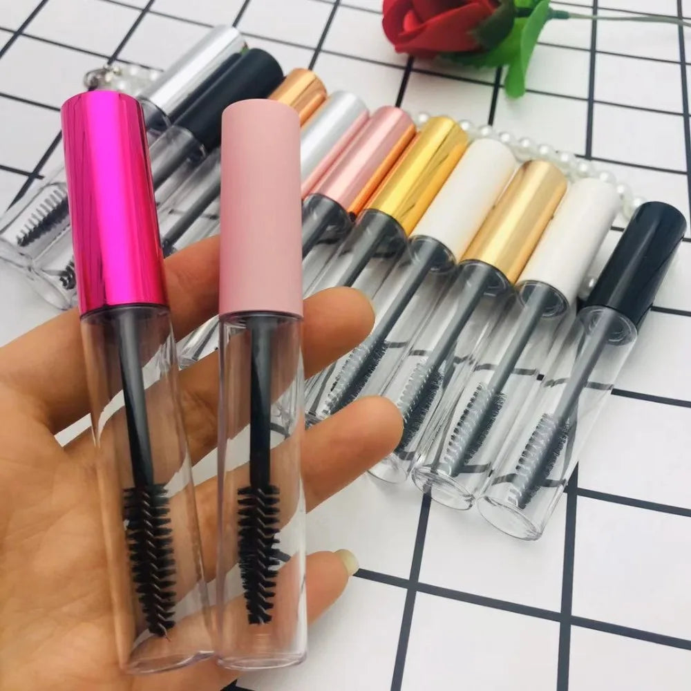 10/30/50/100pcs 10ml Empty Mascara Tubes DIY Lipgloss Containers  Eyeliner Bottle Lipstick Cosmetic Packaging Cans Wholesale