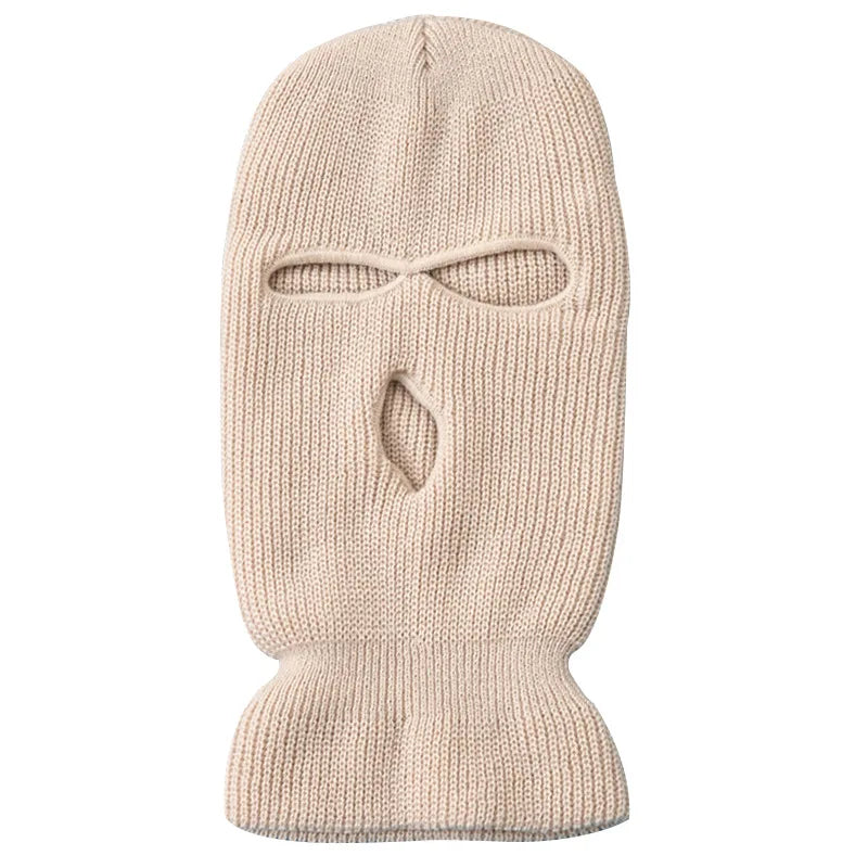 Winter Army Tactical Mask 3 Hole Full Face Mask Ski Mask Winter Cap Balaclava Motorbike Motorcycle Helmet Full Helmet