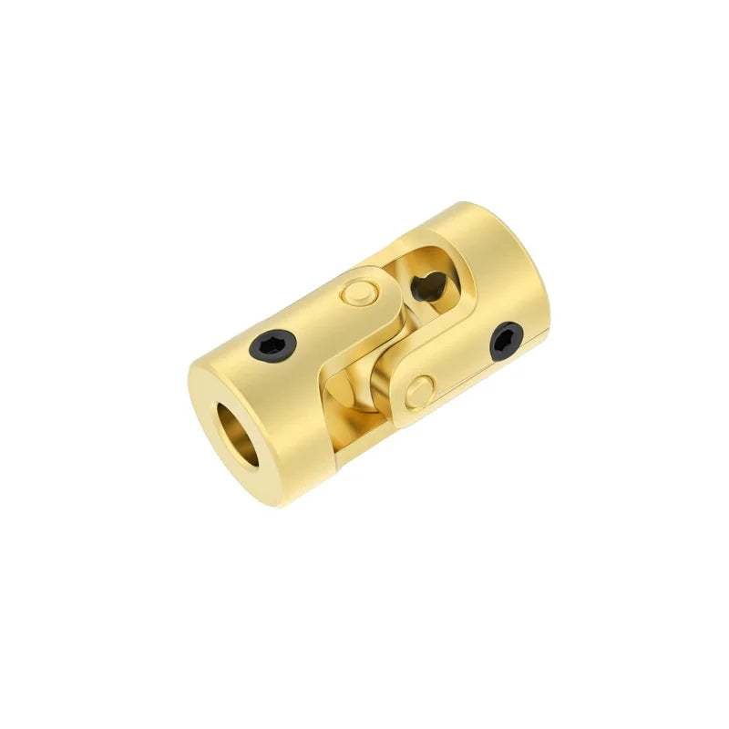 GKTOOLS Mini Coupling Brass Universal Joint 3mmx3mm Diameter 7mm Length 13mm Model Ship Coupler Gimbal
