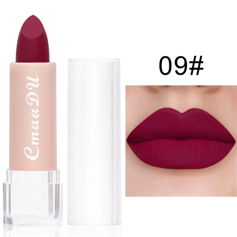 15Color Lipstick Lip Makeup Sexy Woman Velvet Matte Lipgross Tint for Lips Long Lasting Waterproof Non-stick Cup Lip Cosmetics