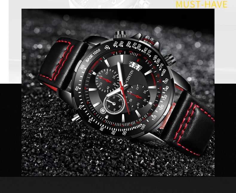 2025 New OCHSTIN Mens Pilot Watch Military Wristwatches For Men  Sports Chronograph Waterproof Nylon Leather Quartz Male Clock