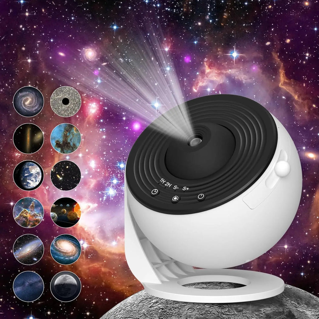 Hot Selling 13 in 1 Planetarium Galaxy Star Projector Rotating Projector Lamp Timed Starry Night Light for Kids Bedroom Decor