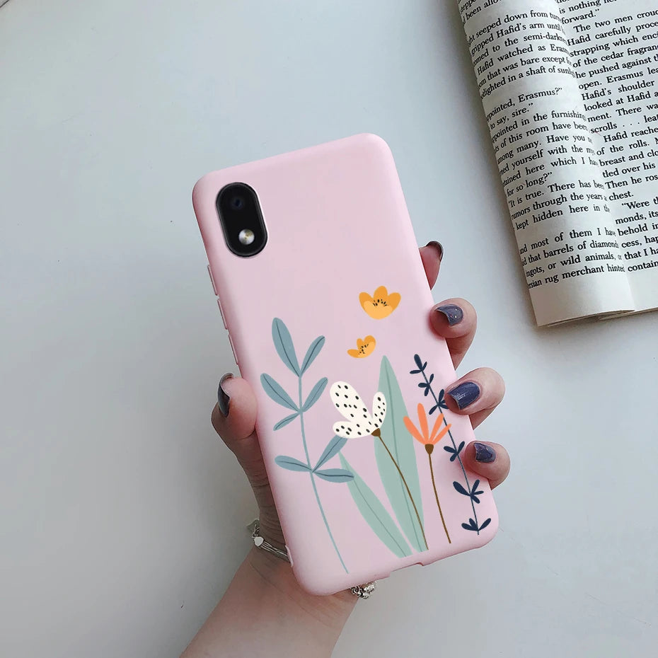 For Samsung Galaxy A01 core Cases Silicon Back Cover Soft Sunflower Phone Case For Samsung A01 core SM-A013 a 01 m01 Core Case