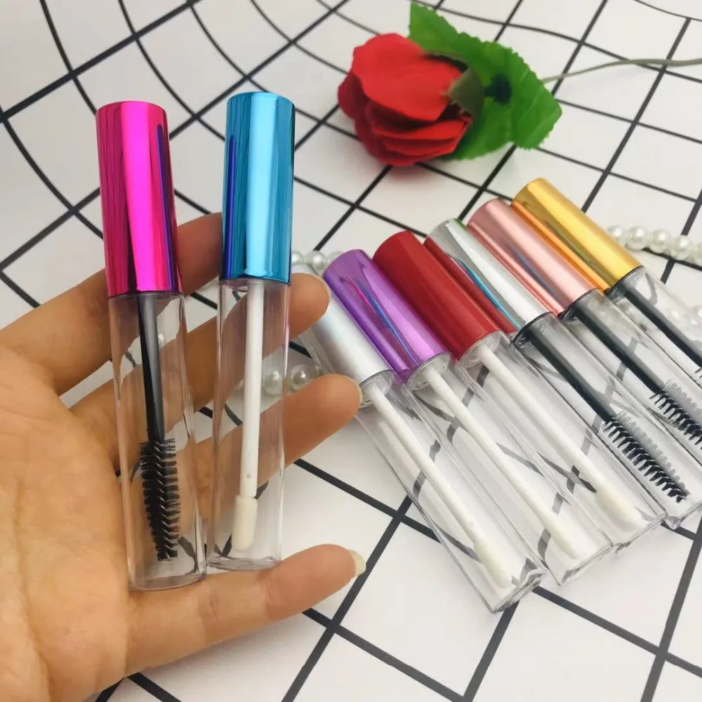 10/30/50/100pcs 10ml Empty Mascara Tubes DIY Lipgloss Containers  Eyeliner Bottle Lipstick Cosmetic Packaging Cans Wholesale