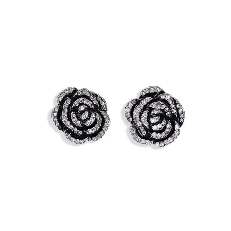 Famous Luxury Brand Designers Jewelry Camellia Flower Earring Fashion Stud Earring For Women