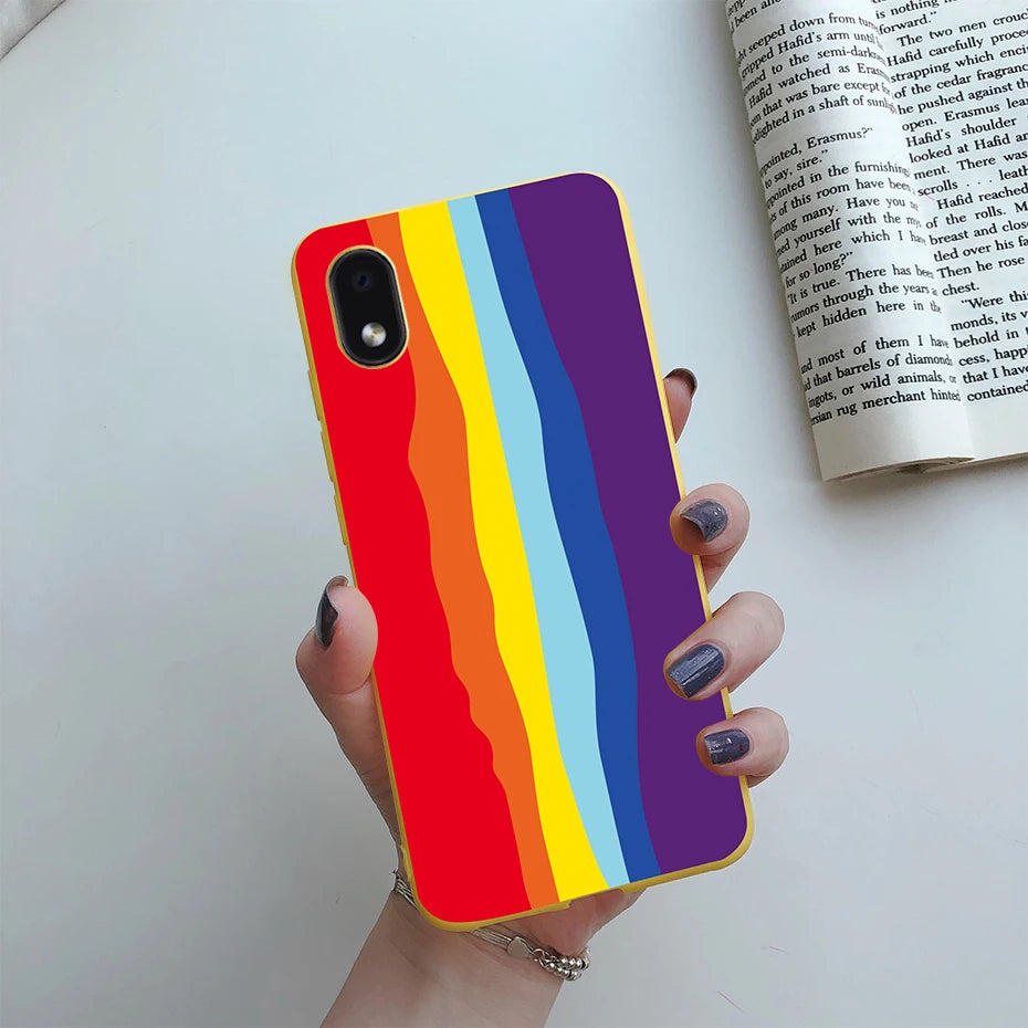 For Samsung Galaxy A01 core Cases Silicon Back Cover Soft Sunflower Phone Case For Samsung A01 core SM-A013 a 01 m01 Core Case