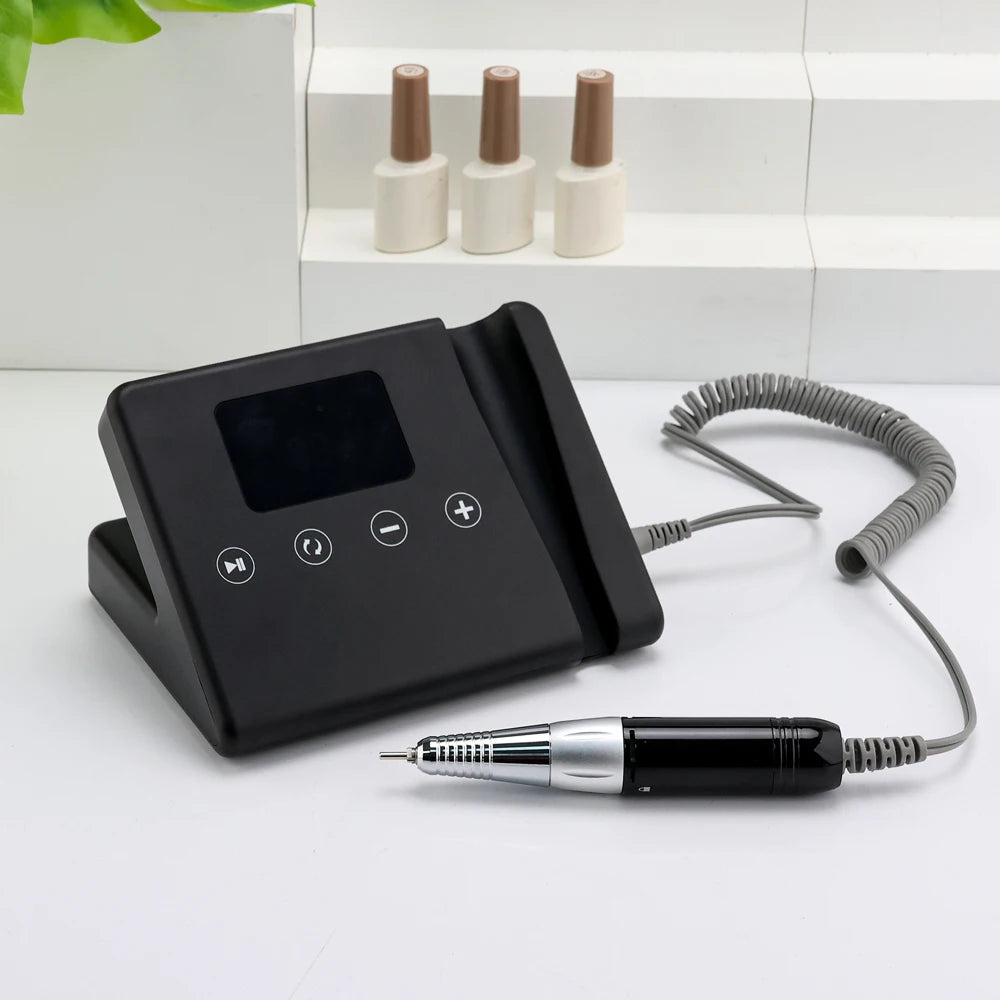 45W Professional 35000rpm Unique Telephone Design Corded Light Weight Tabletop Use Carbon Brush Plug in Nail Drill Machine
