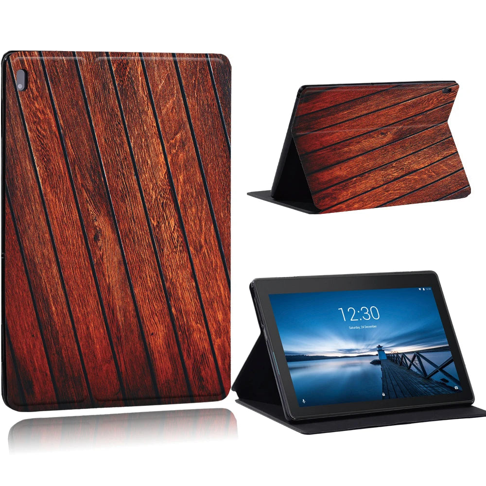 Case for Funda Tablet Lenovo Tab E10 10.1"/Tab M10 10.1"/Smart Tab M10 FHD Plus 10.3" TB-X606F M7 M8 TB-8505 Stand Tablet Cover