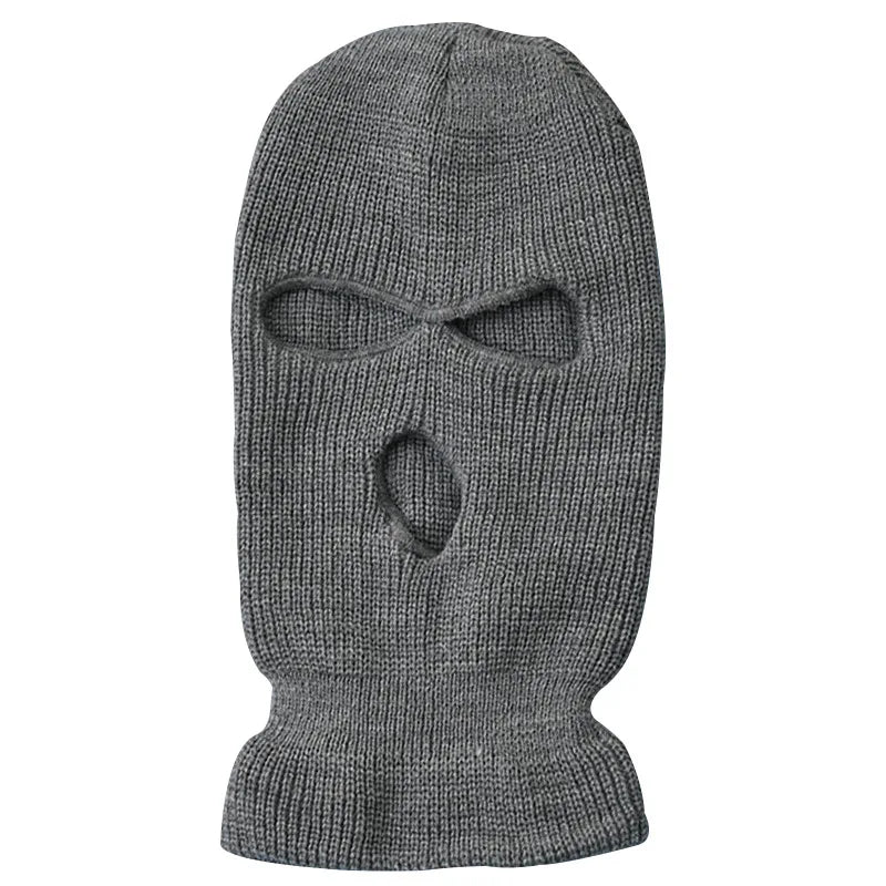Winter Army Tactical Mask 3 Hole Full Face Mask Ski Mask Winter Cap Balaclava Motorbike Motorcycle Helmet Full Helmet