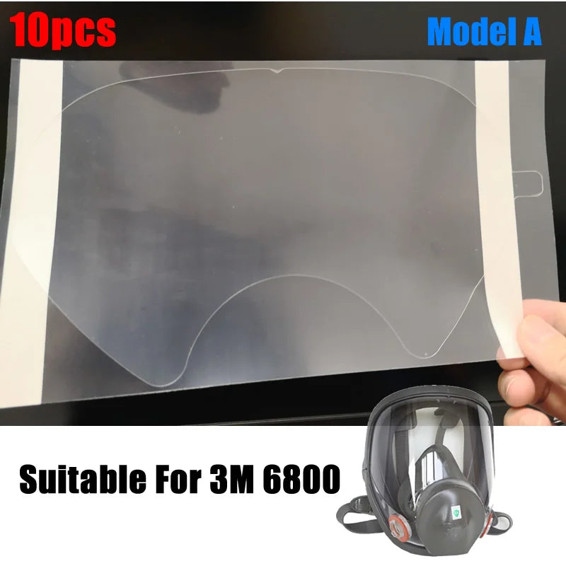 5-10pcs Protective Film For 6800 Mask Gas Respirator Window Screen Protector Sticker For 6800 Full Face Mask Accessories