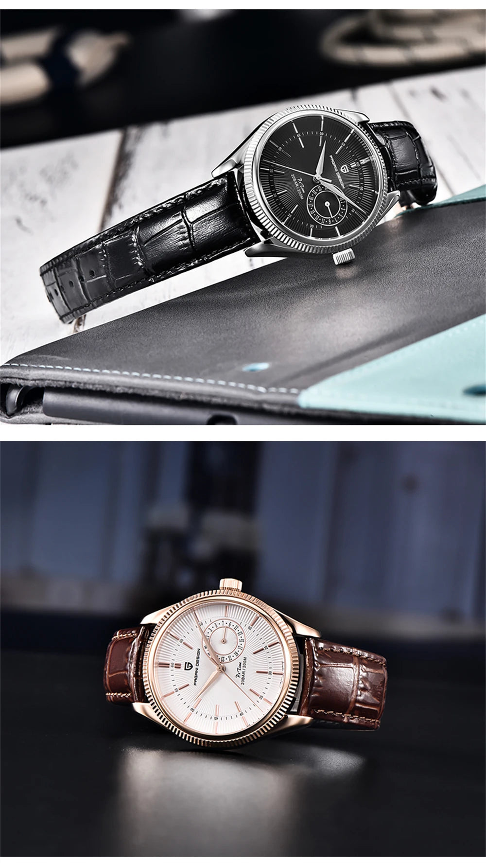 PAGANI DESIGN 2026 Men's Watches Automatic Watch Men Sapphire Quartz Wristwatches Chronograph 10Bar Waterproof Relogio Masculino