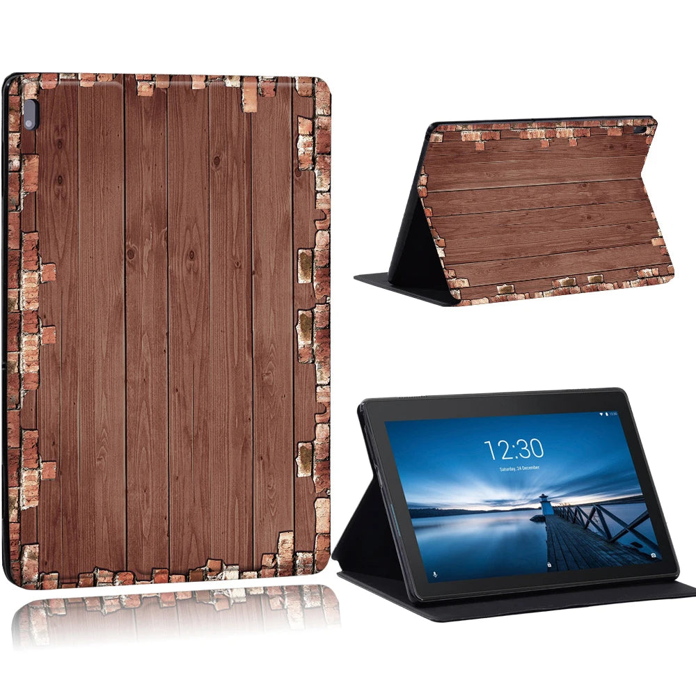 Case for Funda Tablet Lenovo Tab E10 10.1"/Tab M10 10.1"/Smart Tab M10 FHD Plus 10.3" TB-X606F M7 M8 TB-8505 Stand Tablet Cover