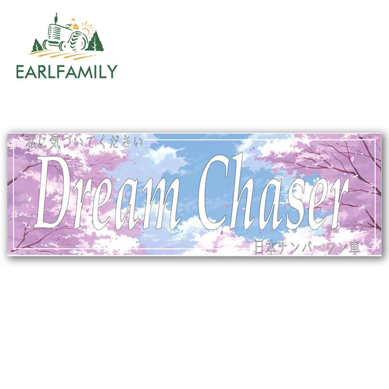 EARLFAMILY 13cm Anime Slap Car Accessories Stickers Campervan Decal Car Refrigerators Vinyl Motorcycle Sunscreen Decals Decor