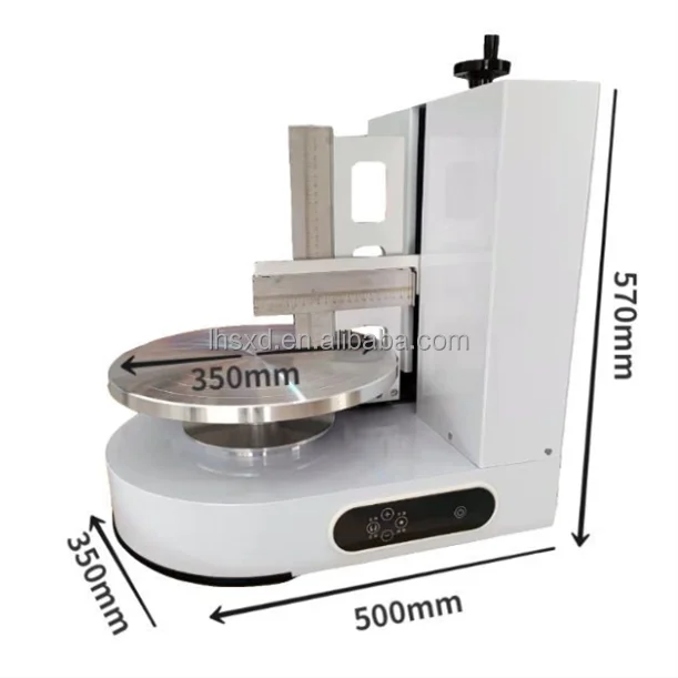 8inch Baking Machinery Birthday Cake Plastering Machine  Cake Spreading Machine  Cream Coating and Baking Equipment