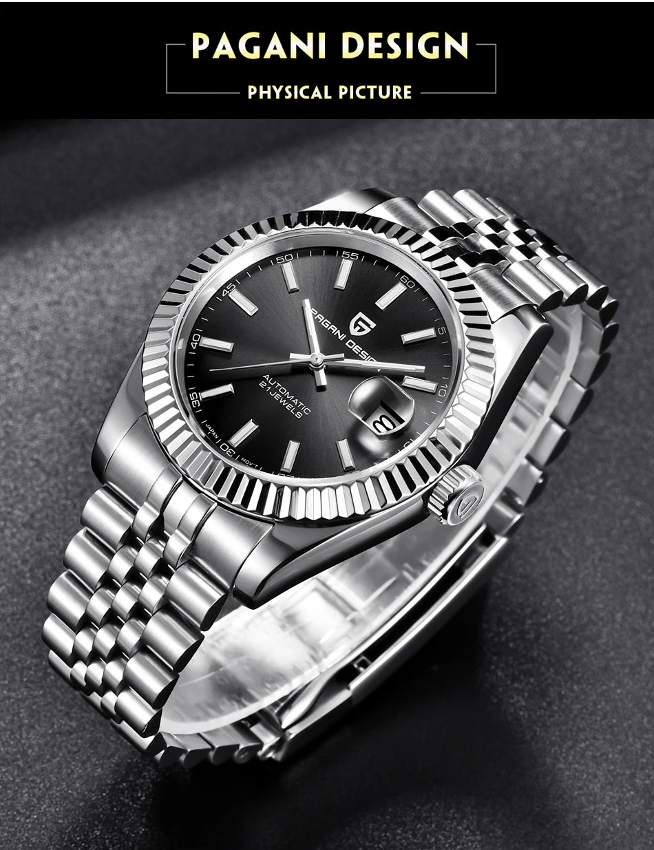 2025 PAGANI DESIGN 42MM Men Mechanical Watches Luxurious Business Automatic Watch 100M Waterproof Stainless Steel Watch for Men