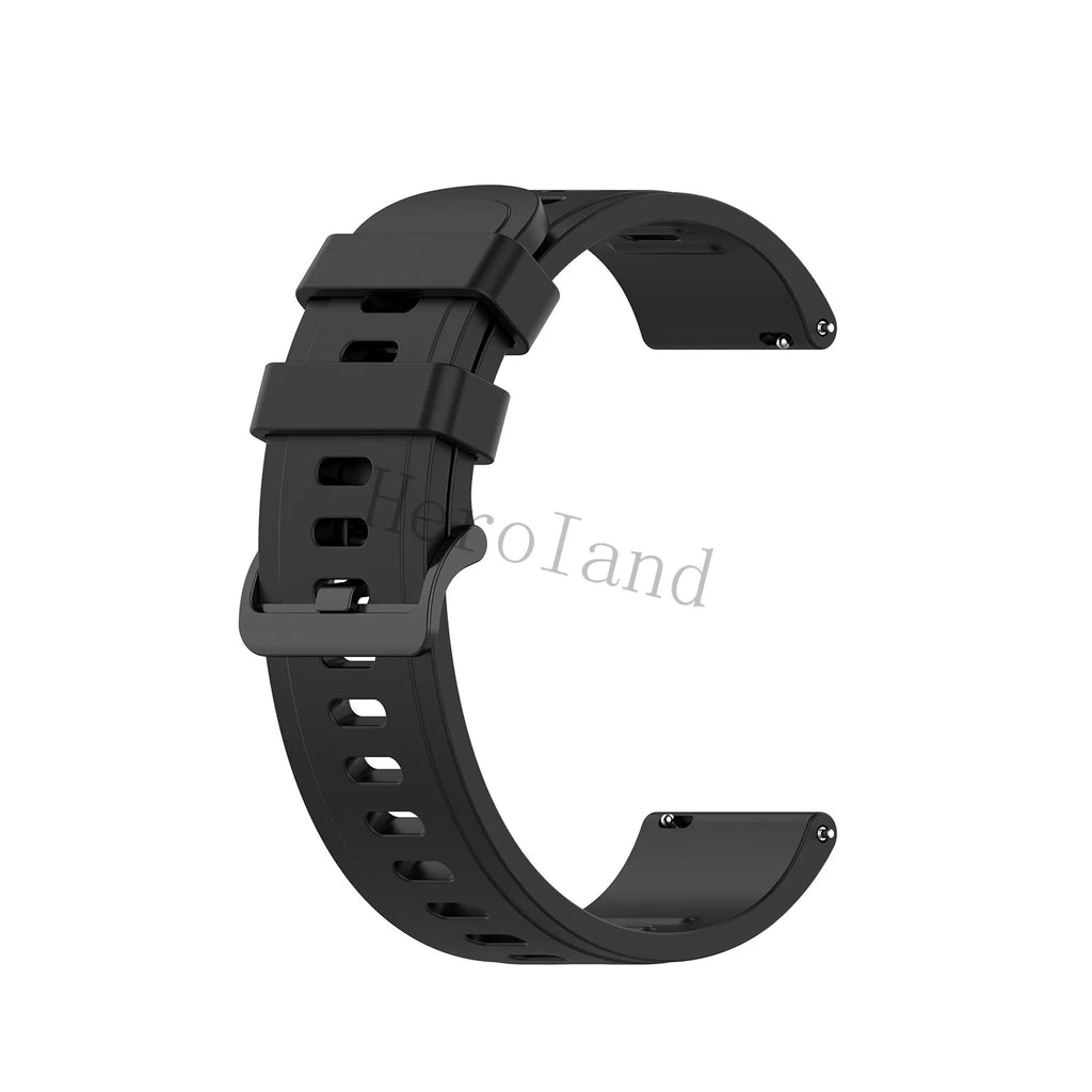 22MM Silicone WatchBand Strap For Xiaomi MI Watch Color Sport Smart Wristband For Xiaomi Haylou RT LS05S Bracelet WirstStrap