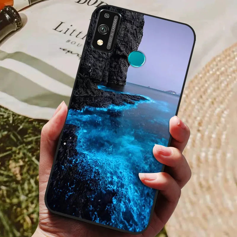 For Honor 9x lite Case Wolf Cartoon Silicon Soft TPU Back Cover For Huawei Honor 9X lite Phone Cases Honor9x Lite Fundas Coque