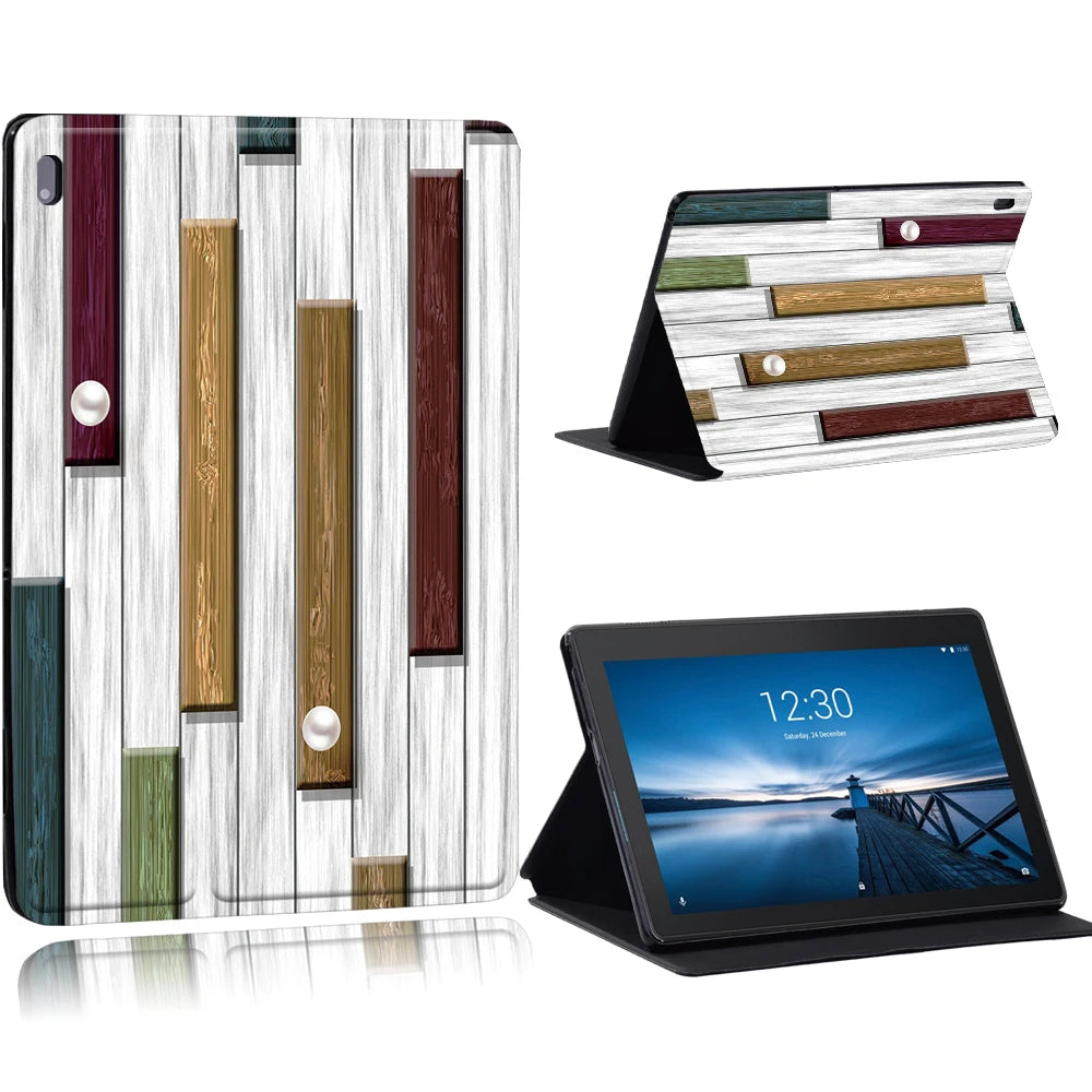 Case for Funda Tablet Lenovo Tab E10 10.1"/Tab M10 10.1"/Smart Tab M10 FHD Plus 10.3" TB-X606F M7 M8 TB-8505 Stand Tablet Cover