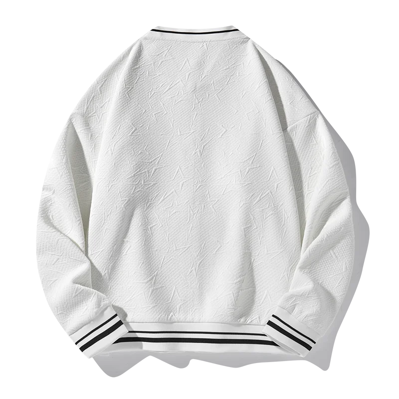 ANSZKTN New Simple Basic Loose Men's and Women's Trend Live Burst Couple Casual Jacket Baseball Clothes