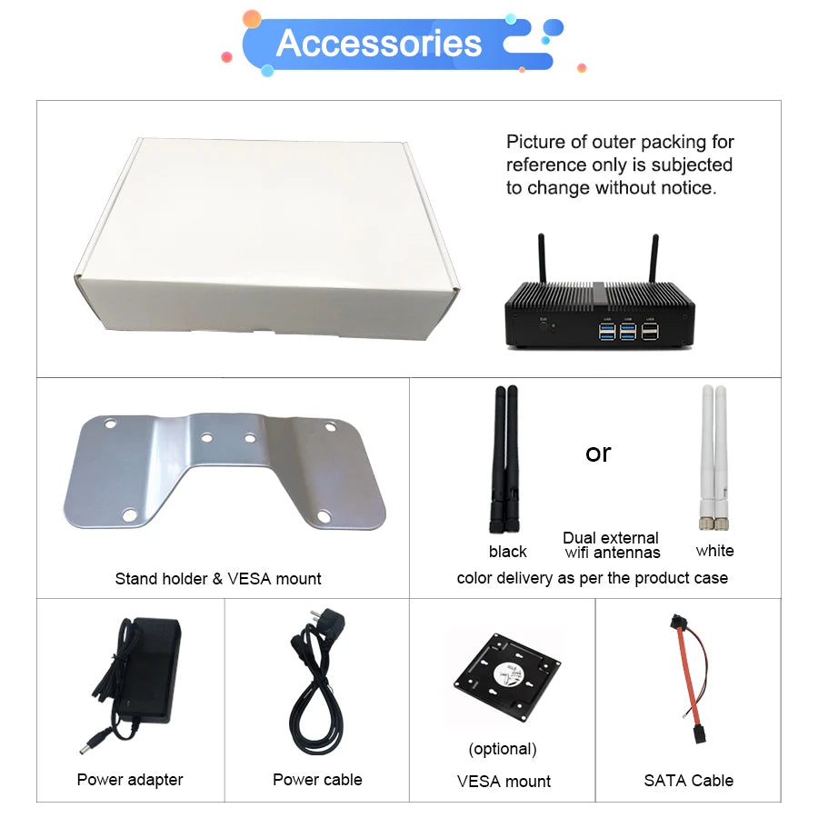 Eglobal Cheap Fanless Mini PC Windows 10 Pro Intel i5 7200U i3 7167U DDR4/DDR3 Barebone Computer Components4K HTPC WiFi HDMI VGA