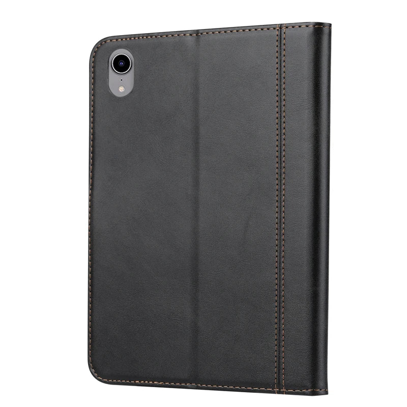 For Mini 7 2024 (A17 Pro) чехол ELVE Luxury Flip Leather Book Tablet Cover With Cards Slot Stand Sleeve For iPad Mini 6 아이패드 미니6