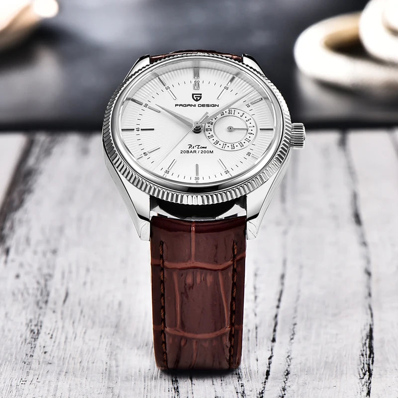 PAGANI DESIGN 2026 Men's Watches Automatic Watch Men Sapphire Quartz Wristwatches Chronograph 10Bar Waterproof Relogio Masculino