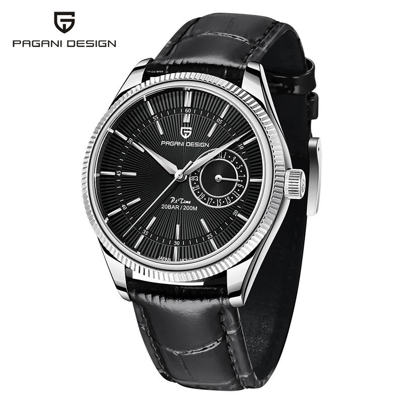 PAGANI DESIGN 2026 Men's Watches Automatic Watch Men Sapphire Quartz Wristwatches Chronograph 10Bar Waterproof Relogio Masculino