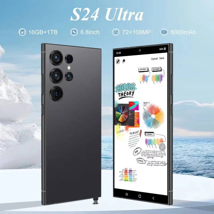 Shenzhen Telefonos Mobiles 16+1TB S24 Ultra Smartphone 7.3 Inch Telephone Fast Charging Unlock S-Pen 5G WIFI