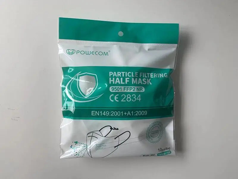 10-50pcs/bag original FFP2 Mouth Face Mask 6 Layers CE 2384 Certification Filter Dust Mouthpiece Masks Protection Face Cover
