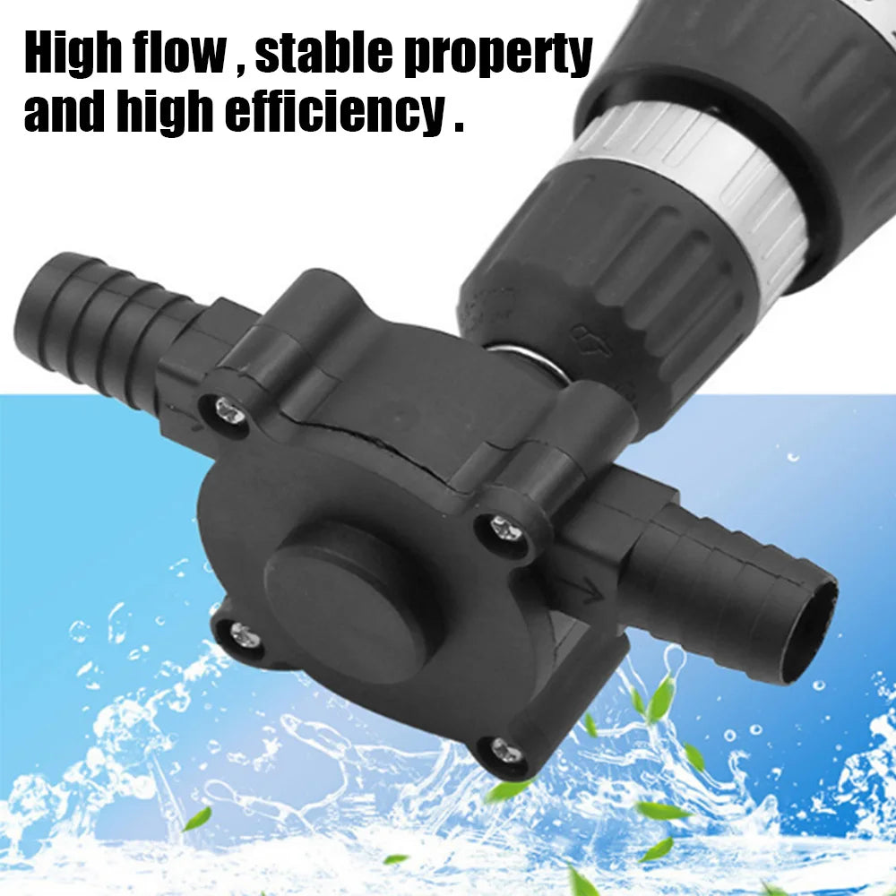 Electric Drill Pump Home Garden Outdoor Tool Portable Mini Hand Self-priming Liquid Transfer Pumps Diesel Oil Fluid Water Pump
